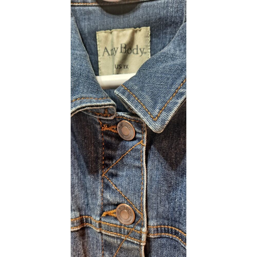 Anybody Denim Jacket Sz 1X - Picture 7 of 8